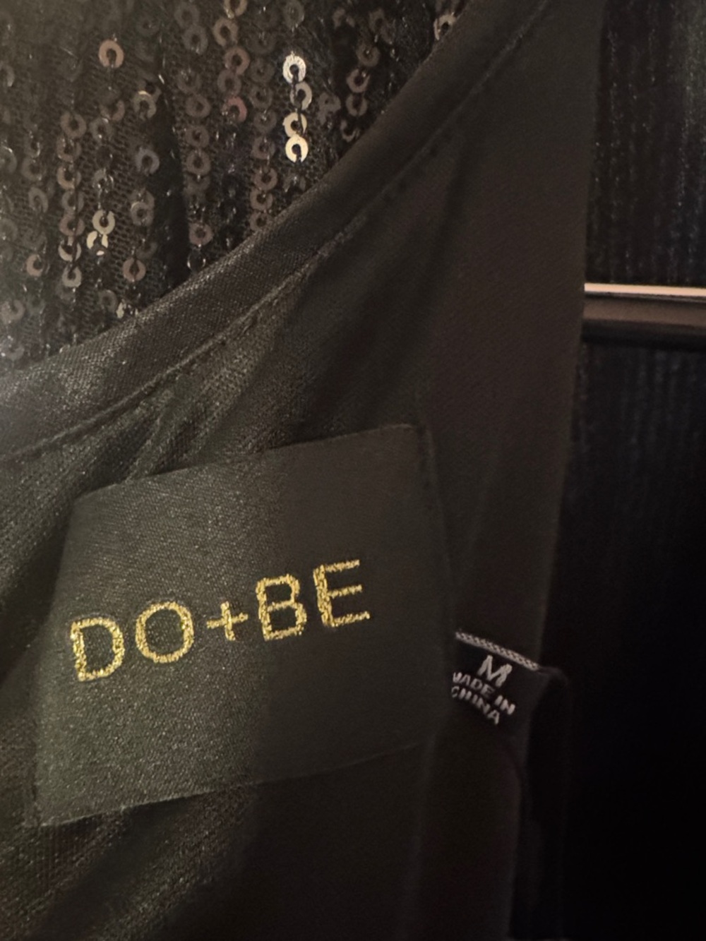 DO+BE Black Sequin Short Party Dress - Picture 3 of 9